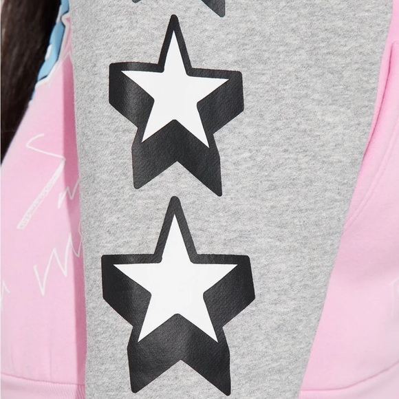 NWT FIRST ROW COLOR BLOCK COMBO ALL OVER GRAPHIC PRINT PUFF PRINT HOODIE XL - Picture 8 of 11